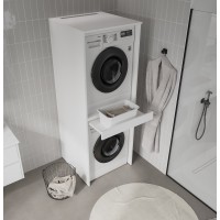 Orka Linfa Kapaksız Çamaşır Ve Kurutma Makinası Dolabı BANYO DOLAPLARI